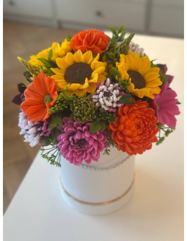 Bukiet z mydlanych kwiatów –...