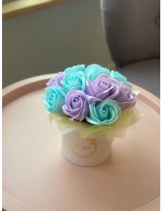 Bukiet z mydlanych kwiatów...