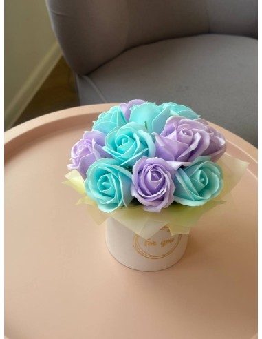 Bukiet z mydlanych kwiatów –...