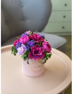 Bukiet z mydlanych kwiatów...