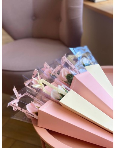 Róża mydlana w prezentowym opakowaniu