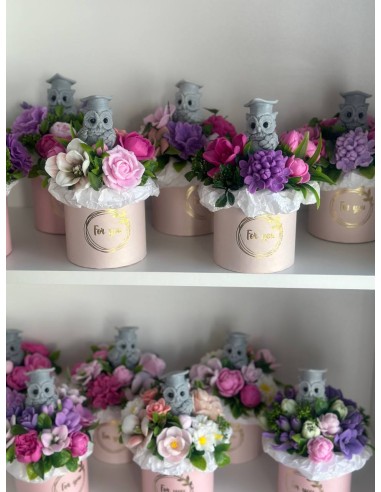 Mydlana Kompozycja – Bukiet z Sową