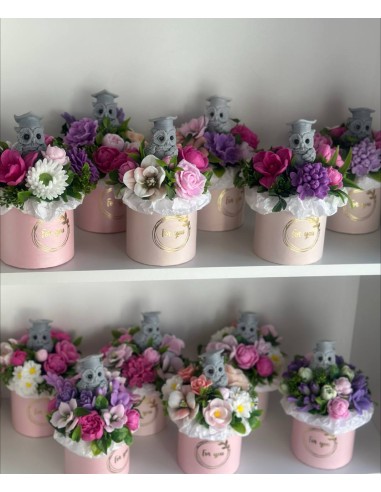 Mydlana Kompozycja – Bukiet z Sową