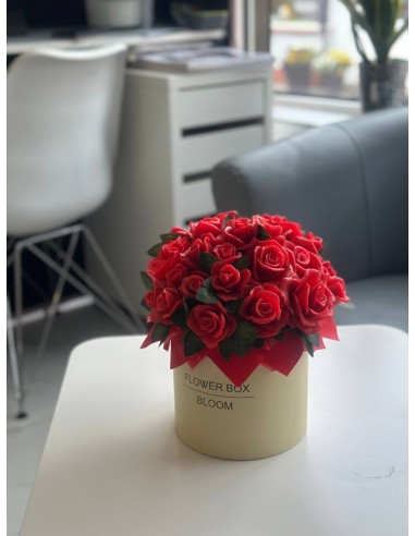 Mydlany Bukiet Czerwonych Róż XL
