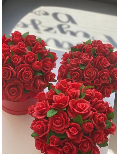 Mydlany Bukiet Czerwonych Róż XXL