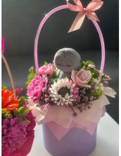 Kompozycja w koszyku z sówką 2