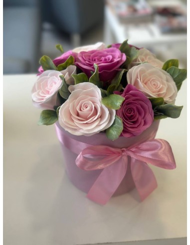 Elegancki bukiet z mydlanych róż