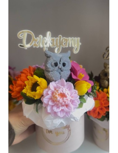 Mydlana Kompozycja – Bukiet z Sową