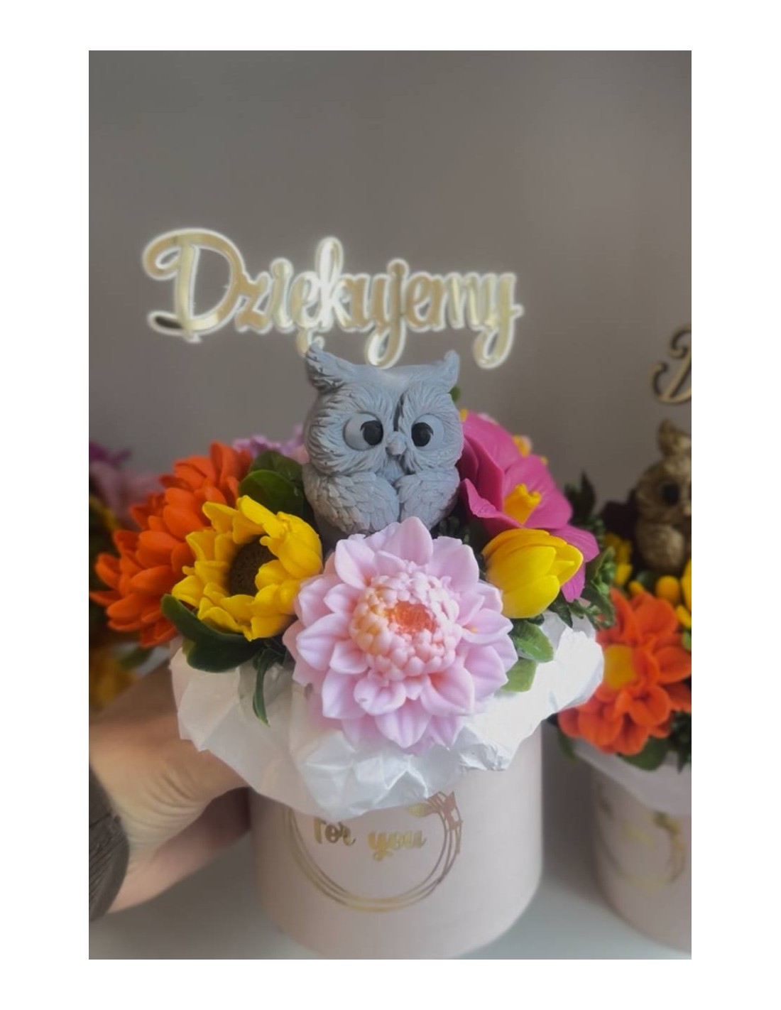 Mydlana Kompozycja – Bukiet z Sową