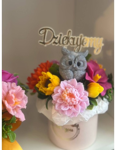 Mydlana Kompozycja – Bukiet z Sową