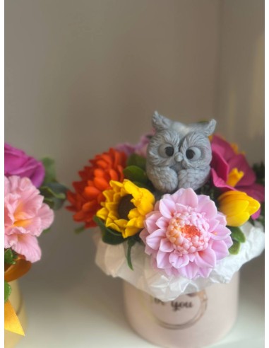 Mydlana Kompozycja – Bukiet z Sową