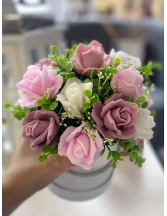 Bukiet mydlanych róż o...