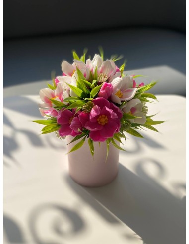 Mydlany bukiet jasnoróżowych magnolii...