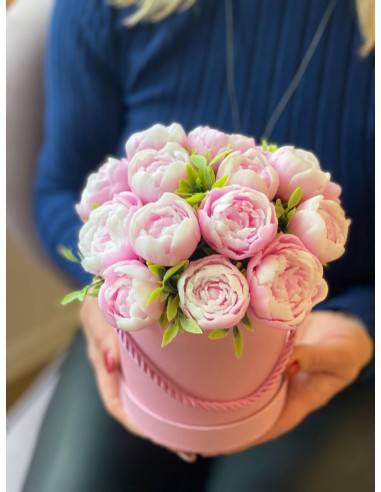 Bukiet z 17 mydlanych kwiatów...